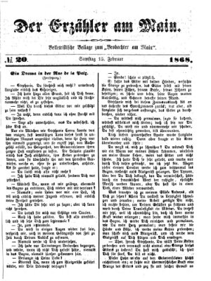 Der Erzähler am Main (Beobachter am Main und Aschaffenburger Anzeiger) Montag 15. Februar 1886