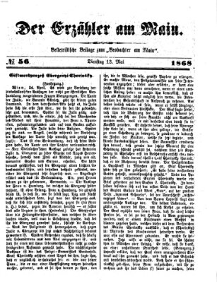 Der Erzähler am Main (Beobachter am Main und Aschaffenburger Anzeiger) Mittwoch 12. Mai 1886