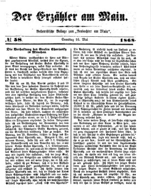 Der Erzähler am Main (Beobachter am Main und Aschaffenburger Anzeiger) Sonntag 16. Mai 1886