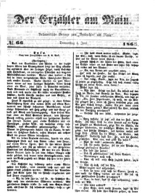 Der Erzähler am Main (Beobachter am Main und Aschaffenburger Anzeiger) Freitag 4. Juni 1886