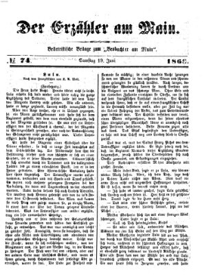 Der Erzähler am Main (Beobachter am Main und Aschaffenburger Anzeiger) Samstag 19. Juni 1886