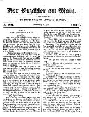 Der Erzähler am Main (Beobachter am Main und Aschaffenburger Anzeiger) Freitag 9. Juli 1886