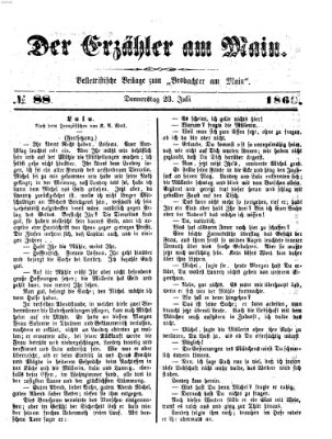 Der Erzähler am Main (Beobachter am Main und Aschaffenburger Anzeiger) Freitag 23. Juli 1886