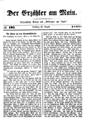 Der Erzähler am Main (Beobachter am Main und Aschaffenburger Anzeiger) Sonntag 22. August 1886