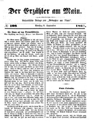 Der Erzähler am Main (Beobachter am Main und Aschaffenburger Anzeiger) Mittwoch 8. September 1886