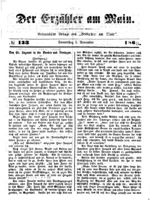 Der Erzähler am Main (Beobachter am Main und Aschaffenburger Anzeiger) Donnerstag 5. November 1868