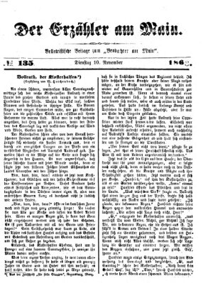 Der Erzähler am Main (Beobachter am Main und Aschaffenburger Anzeiger) Dienstag 10. November 1868