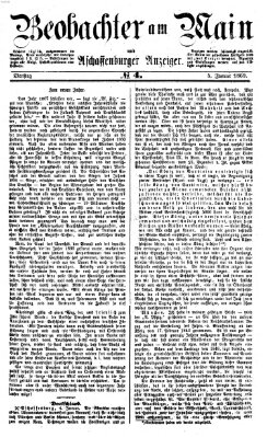 Beobachter am Main und Aschaffenburger Anzeiger Dienstag 5. Januar 1869