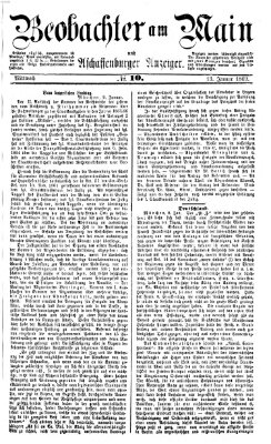 Beobachter am Main und Aschaffenburger Anzeiger Mittwoch 13. Januar 1869