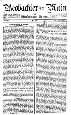 Beobachter am Main und Aschaffenburger Anzeiger Dienstag 19. Januar 1869