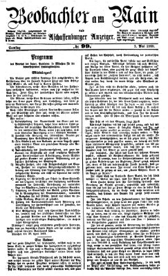 Beobachter am Main und Aschaffenburger Anzeiger Samstag 1. Mai 1869