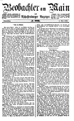 Beobachter am Main und Aschaffenburger Anzeiger Donnerstag 6. Mai 1869