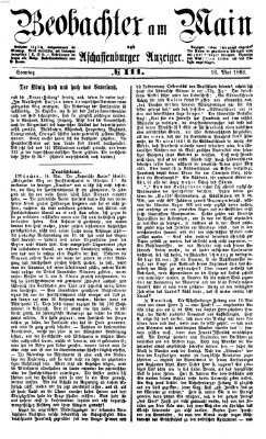 Beobachter am Main und Aschaffenburger Anzeiger Sonntag 16. Mai 1869