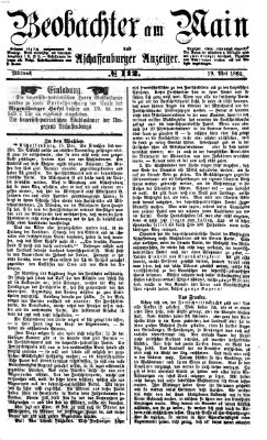 Beobachter am Main und Aschaffenburger Anzeiger Mittwoch 19. Mai 1869