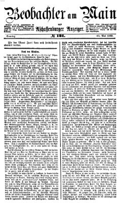 Beobachter am Main und Aschaffenburger Anzeiger Sonntag 30. Mai 1869