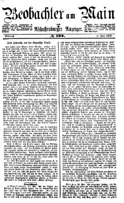 Beobachter am Main und Aschaffenburger Anzeiger Mittwoch 2. Juni 1869