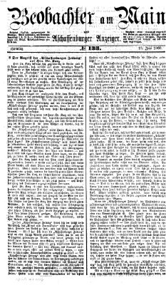 Beobachter am Main und Aschaffenburger Anzeiger Sonntag 13. Juni 1869