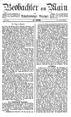 Beobachter am Main und Aschaffenburger Anzeiger Sonntag 20. Juni 1869