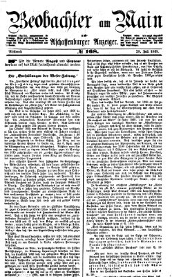 Beobachter am Main und Aschaffenburger Anzeiger Mittwoch 28. Juli 1869