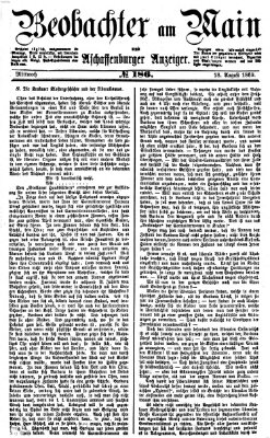 Beobachter am Main und Aschaffenburger Anzeiger Mittwoch 18. August 1869