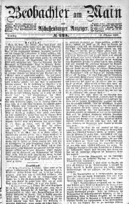 Beobachter am Main und Aschaffenburger Anzeiger Samstag 2. Oktober 1869