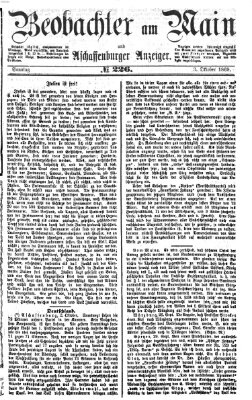 Beobachter am Main und Aschaffenburger Anzeiger Sonntag 3. Oktober 1869