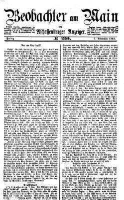 Beobachter am Main und Aschaffenburger Anzeiger Freitag 5. November 1869