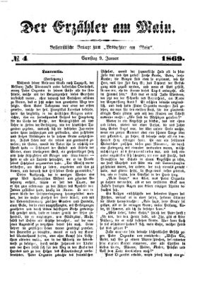 Der Erzähler am Main (Beobachter am Main und Aschaffenburger Anzeiger) Samstag 9. Januar 1869