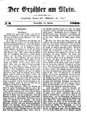 Der Erzähler am Main (Beobachter am Main und Aschaffenburger Anzeiger) Donnerstag 14. Januar 1869