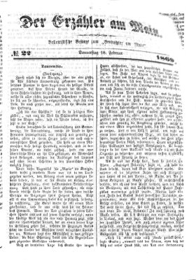 Der Erzähler am Main (Beobachter am Main und Aschaffenburger Anzeiger) Donnerstag 18. Februar 1869