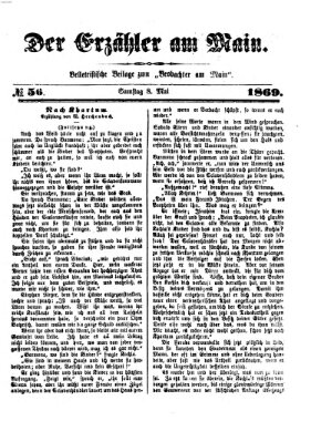 Der Erzähler am Main (Beobachter am Main und Aschaffenburger Anzeiger) Samstag 8. Mai 1869