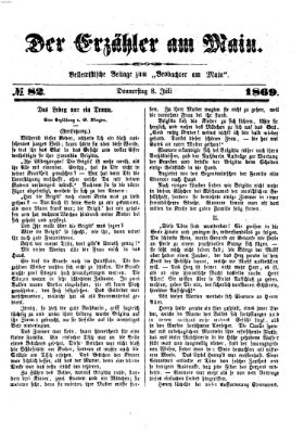 Der Erzähler am Main (Beobachter am Main und Aschaffenburger Anzeiger) Donnerstag 8. Juli 1869