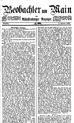 Beobachter am Main und Aschaffenburger Anzeiger Samstag 5. Februar 1870