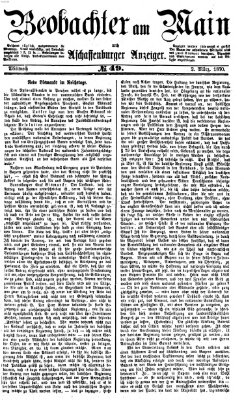 Beobachter am Main und Aschaffenburger Anzeiger Mittwoch 2. März 1870