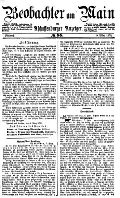 Beobachter am Main und Aschaffenburger Anzeiger Mittwoch 9. März 1870