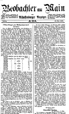 Beobachter am Main und Aschaffenburger Anzeiger Freitag 20. Mai 1870