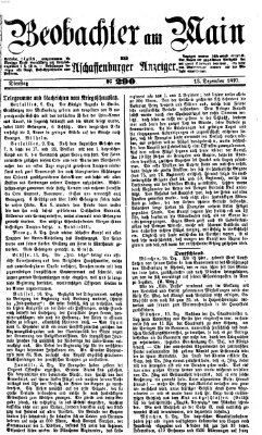 Beobachter am Main und Aschaffenburger Anzeiger Dienstag 13. Dezember 1870