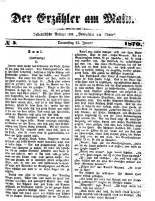 Der Erzähler am Main (Beobachter am Main und Aschaffenburger Anzeiger) Donnerstag 13. Januar 1870