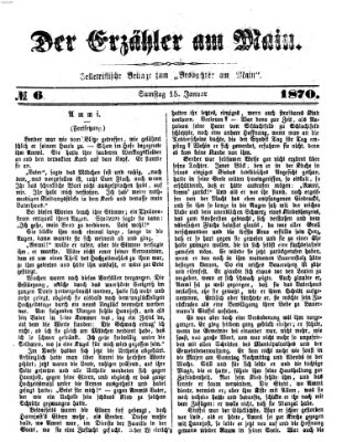 Der Erzähler am Main (Beobachter am Main und Aschaffenburger Anzeiger) Samstag 15. Januar 1870