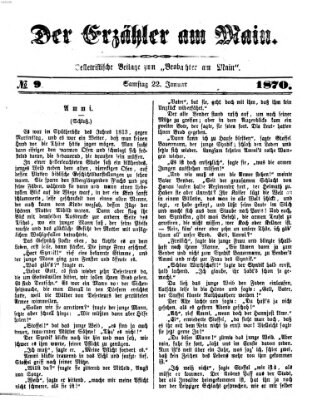 Der Erzähler am Main (Beobachter am Main und Aschaffenburger Anzeiger) Samstag 22. Januar 1870