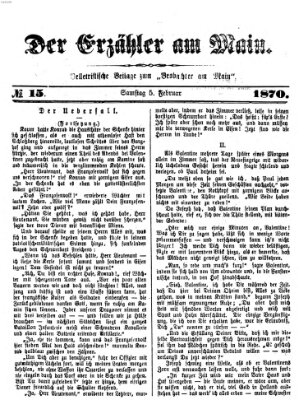 Der Erzähler am Main (Beobachter am Main und Aschaffenburger Anzeiger) Samstag 5. Februar 1870