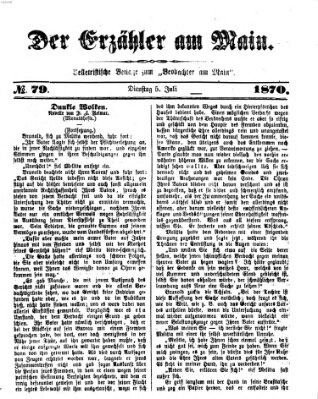 Der Erzähler am Main (Beobachter am Main und Aschaffenburger Anzeiger) Dienstag 5. Juli 1870