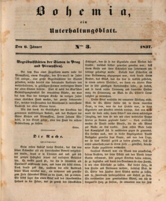 Bohemia Freitag 6. Januar 1837