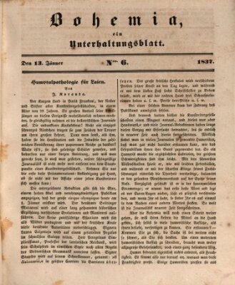 Bohemia Freitag 13. Januar 1837