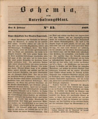 Bohemia Freitag 3. Februar 1837