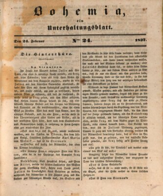 Bohemia Freitag 24. Februar 1837