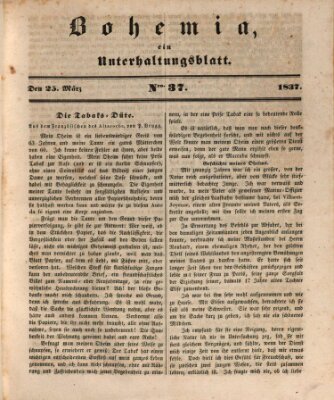 Bohemia Samstag 25. März 1837