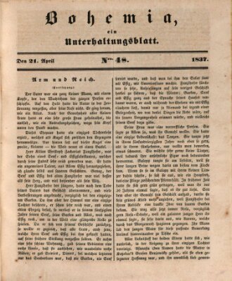 Bohemia Freitag 21. April 1837