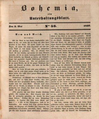 Bohemia Dienstag 2. Mai 1837