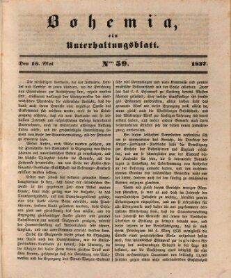 Bohemia Dienstag 16. Mai 1837